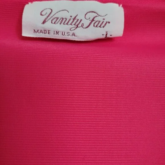 Vintage Vanity Fair Pink Nightgown Robe Pajama Set Size Medium - Stains - Picture 12 of 12